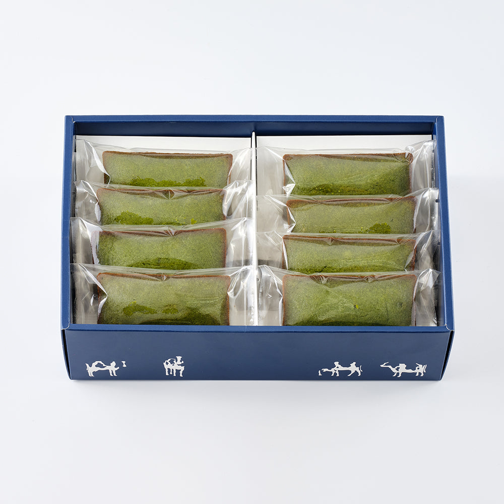 土山お抹茶のクリームチーズフィナンシェ8個 ギフトボックス入り