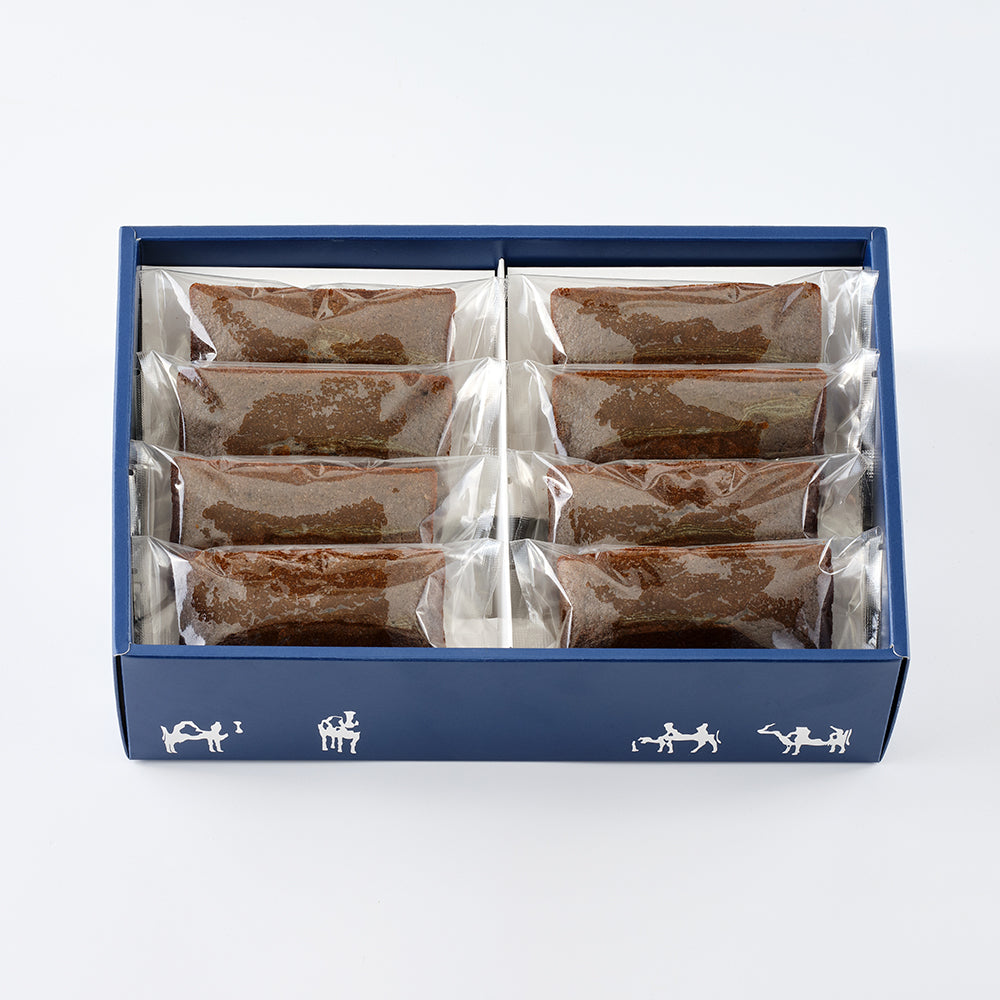 土山焦がしほうじ茶のクリームチーズフィナンシェ8個 ギフトボックス入り