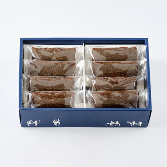 土山焦がしほうじ茶のクリームチーズフィナンシェ8個　ギフトボックス入り